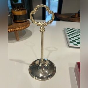 Vintage Silver Napkin/Hand Towel Holder